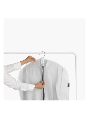 Комплект калъфи за дрехи Brabantia, размер M, 60x100cm, Transparent/Grey 2 броя