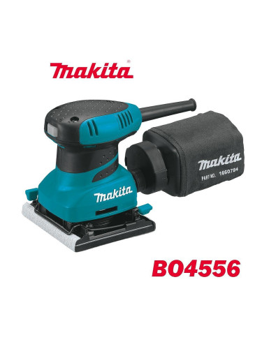 Виброшлайф електрически Makita BO4556, 200W, 140x114 мм, 1.5 мм ход на шкурка
