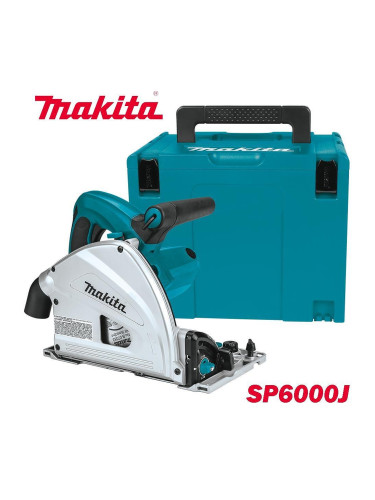 Циркуляр ръчен, потапящ, Makita SP6000J, 1300W, 165 мм