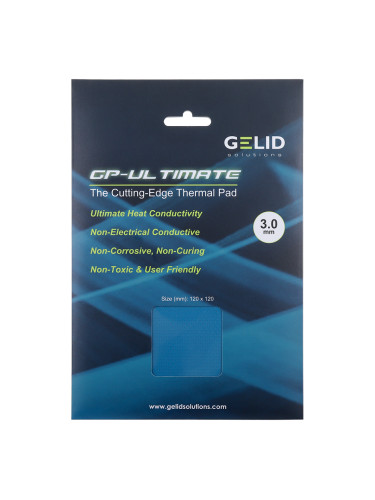 GELID GP-ULTIMATE 120×120 THERMAL PAD, Single Pack (1pc included): 3 m