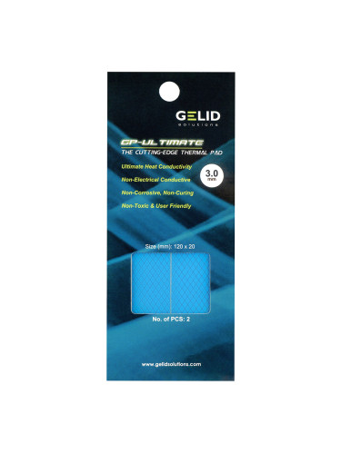 GELID GP-ULTIMATE 120×20 THERMAL PAD, Value Pack (2pcs included): 3 mm