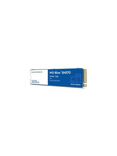 WD Blue SSD SN570 NVMe 500GB M.2 2280 PCIe Gen3 8Gb/s internal single-