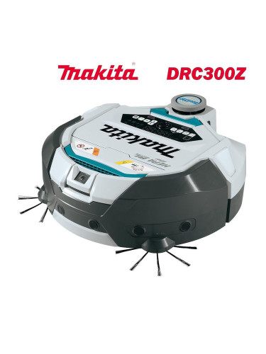 Прахосмукачка робот акумулаторна, Makita DRC300Z, 18+18V, LXT, 3 л, 600 м2 площ, безчетков мотор