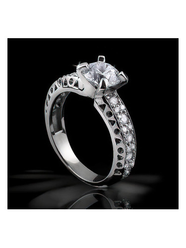 Годежен пръстен Уникат с централен 1,01ct. диамант BR5059