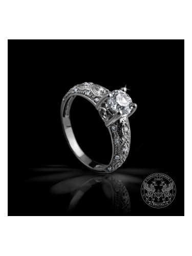 Изящен годежен пръстен с централен 0.71ct. диамант