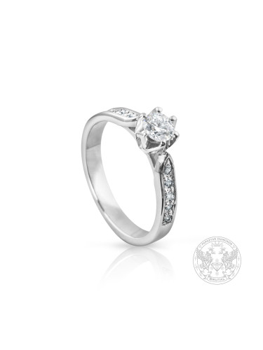Годежен пръстен с диаманти "Lotus Flower" BR586