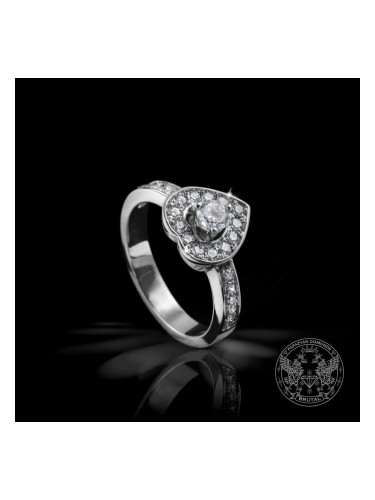 Невероятен годежен пръстен с два вида диаманти BR8309