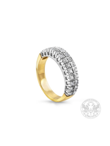 Дамски пръстен-халка с диаманти BR6176