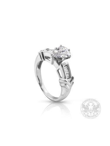 Бутиков годежен пръстен с диаманти BR625