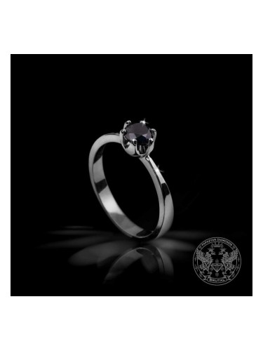 Годежен пръстен с черен диамант YP10430