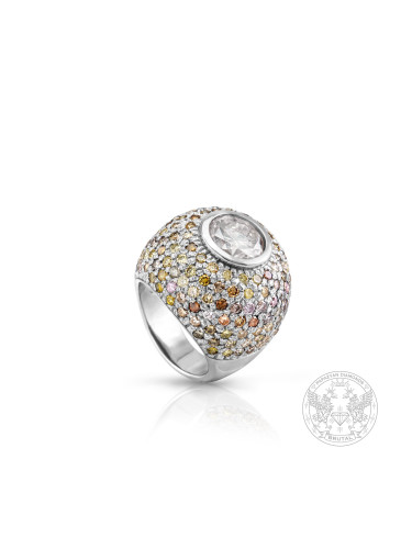 Изключителен дамски пръстен с 8.06ct. диаманти "Fancy mix" BR2635