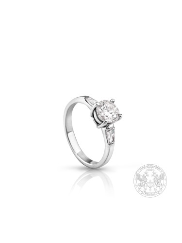 Годежен пръстен с Диамант 0.85ct. и брилянти 0.30ct. BR4656