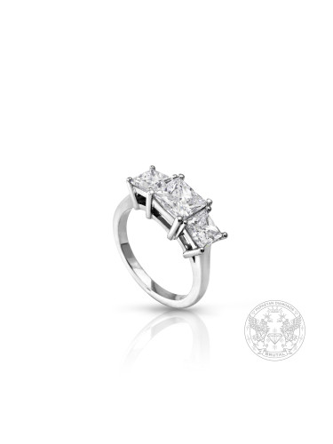 Годежен пръстен с Princess Диаманти 2.76ct. BR8321