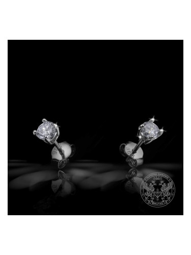 Златни обеци с диаманти СОЛИТЕР 1,14 ct. BR8108 GIA