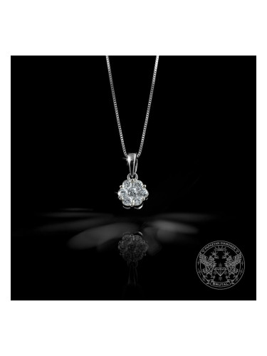 Златен медальон с диаманти - 0.16 ct. BR9680