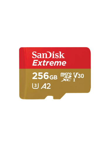 Карта памет SANDISK Extreme microSDXC, 256GB, Class 10 U3, V30 130 MB/