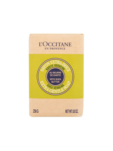L'Occitane Shea Butter Verbena Extra-Gentle Soap Твърд сапун за жени 250 гр
