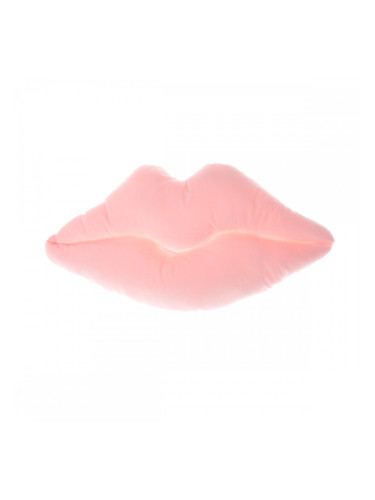 Плюшена възглавничка  устни в розово