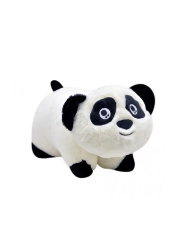 Плюшена панда възглавничка 2 в 1, 30 см
