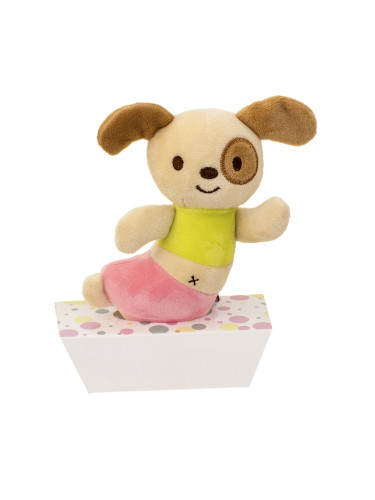 Бебешка дрънкалка с кученце, 17 см