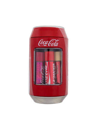 Lip Smacker Coca-Cola Can Collection Подаръчен комплект балсам за устни 6 x 4 g + метална кутия