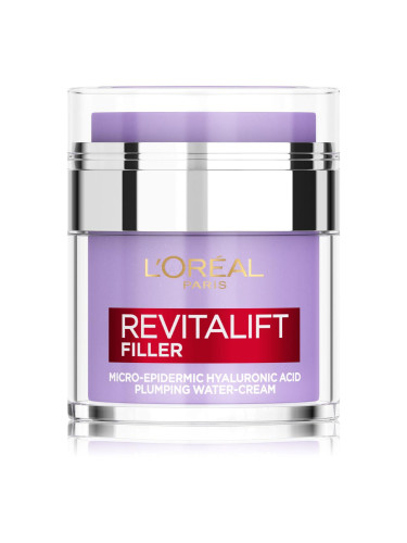 L'Oréal Paris Revitalift Filler HA Plumping Water-Cream Дневен крем за лице за жени 50 ml