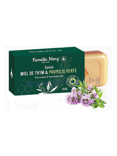 САПУН С ПЧЕЛЕН МЕД ОТ МАЩЕРКА И ЗЕЛЕН ПРОПОЛИС 100 г FAMILLE MARY