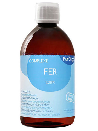 ПЮРОЛИГО ЖЕЛЯЗО КОМПЛЕКС йонизиран разтвор 500 мл