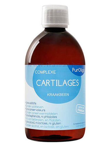 ПЮРОЛИГО COMPLEXE CARTILAGES - КОСТИ / ТЪКАНИ / ХРУЩЯЛИ йонизиран разтвор 500 мл