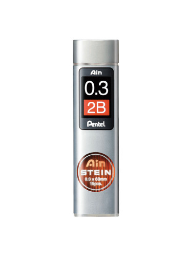 Графити Pentel Ain Stein 2B 0.3 мм оп.15