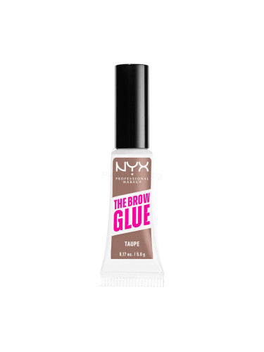 NYX Professional Makeup The Brow Glue Instant Brow Styler Гел и помада за вежди за жени 5 гр Нюанс 02 Taupe
