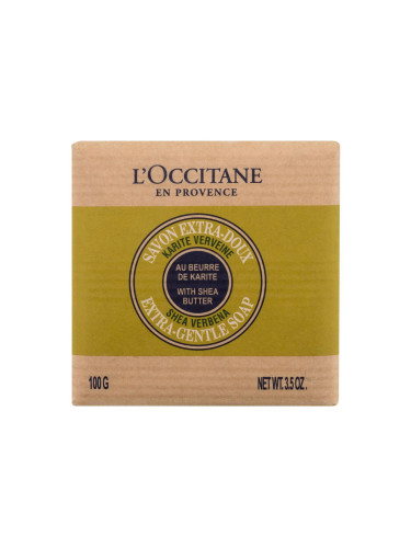 L'Occitane Shea Butter Verbena Extra-Gentle Soap Твърд сапун за жени 100 гр