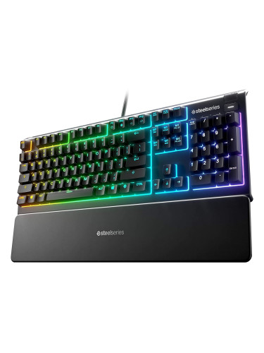  Гейминг клавиатура SteelSeries - Apex 3, RGB, черна