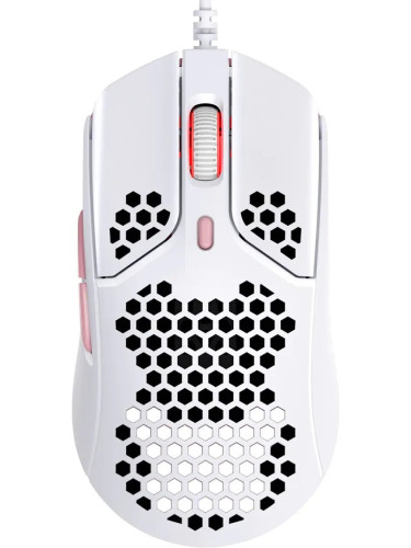  Гейминг мишка HyperX - Pulsefire Haste, оптична, бяла/розова