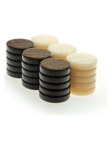  Комплект пулове Manopoulos - акрилни, седефен ефект, кафяви