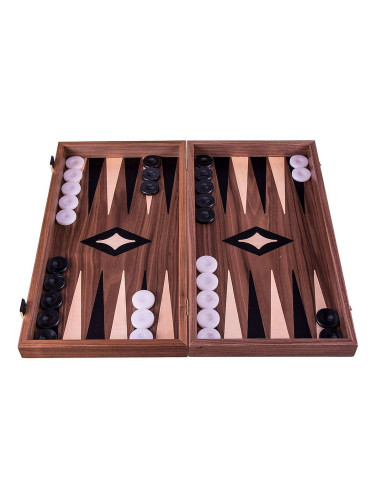  Комплект шах и табла Manopoulos - Орех, 38 x 20 cm