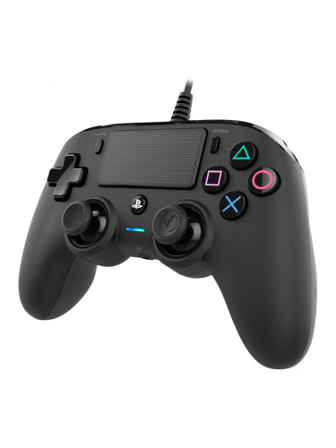  Контролер Nacon за PS4  - Wired Compact, черен
