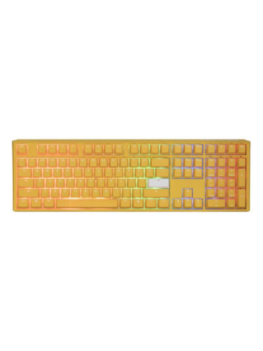  Механична клавиатура Ducky - One 3 Yellow, MX Silent Red, жълта