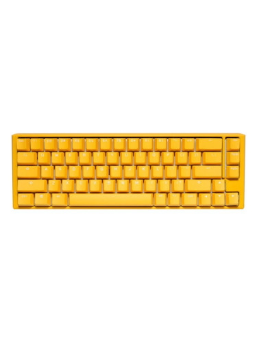  Механична клавиатура Ducky - One 3, MX Cherry Silent Red, RGB, жълта