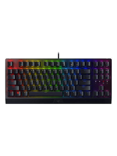  Механична клавиатура Razer - BlackWidow V3 Tenkeyless, Green, RGB, черна
