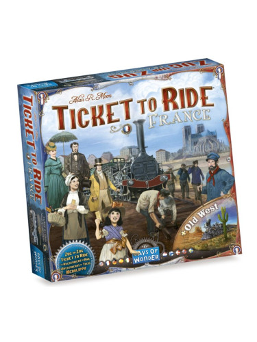  Разширение за настолна игра Ticket to Ride - France & Old West