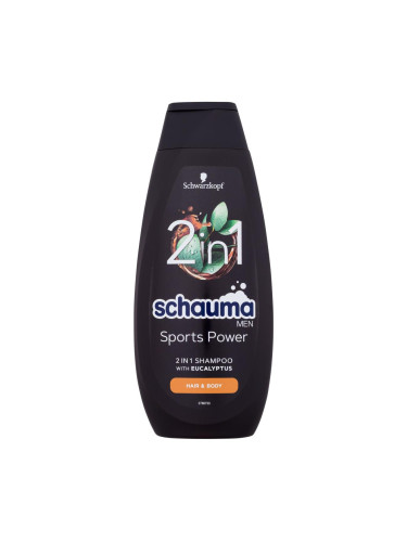 Schwarzkopf Schauma Men Sports Power 2In1 Shampoo Шампоан за мъже 400 ml