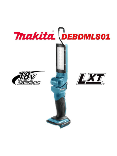 Фенер акумулаторен / LED лампа Makita DEBDML801, 14.4V/18V, LXT, 120/240 lm