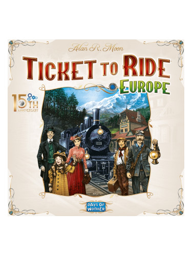  Настолна игра Ticket to Ride - Europe (15th Anniversary Edition)