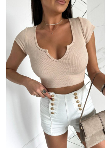 Дамска блуза с къс ръкав