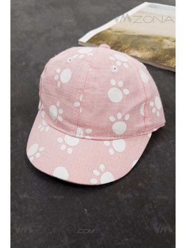 Детска шапка за момичета от 6 до 12 месеца