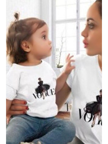 Детска блуза с щампа за момичета от 4 до 6 години 