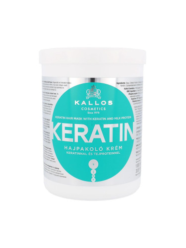 Kallos Cosmetics Keratin Маска за коса за жени 1000 ml