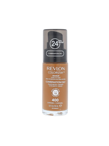 Revlon Colorstay Combination Oily Skin SPF15 Фон дьо тен за жени 30 ml Нюанс 400 Caramel