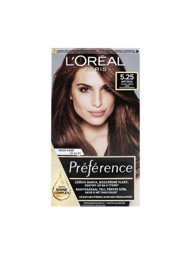 L'Oréal Paris Préférence Боя за коса за жени 60 ml Нюанс 5.25-M2 Antigua